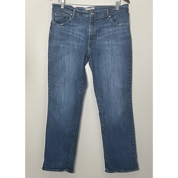 Levi's 505 Jeans Women's 32 Straight Leg Fit Americana Heritage Grunge Workwear‎ - Picture 2 of 6